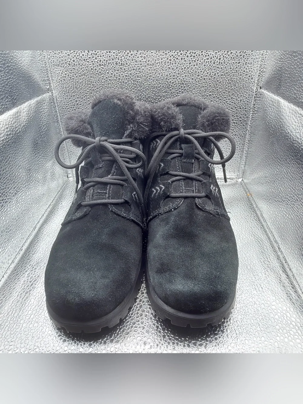 Sporto Black Shearling-Lined Cozy Boot